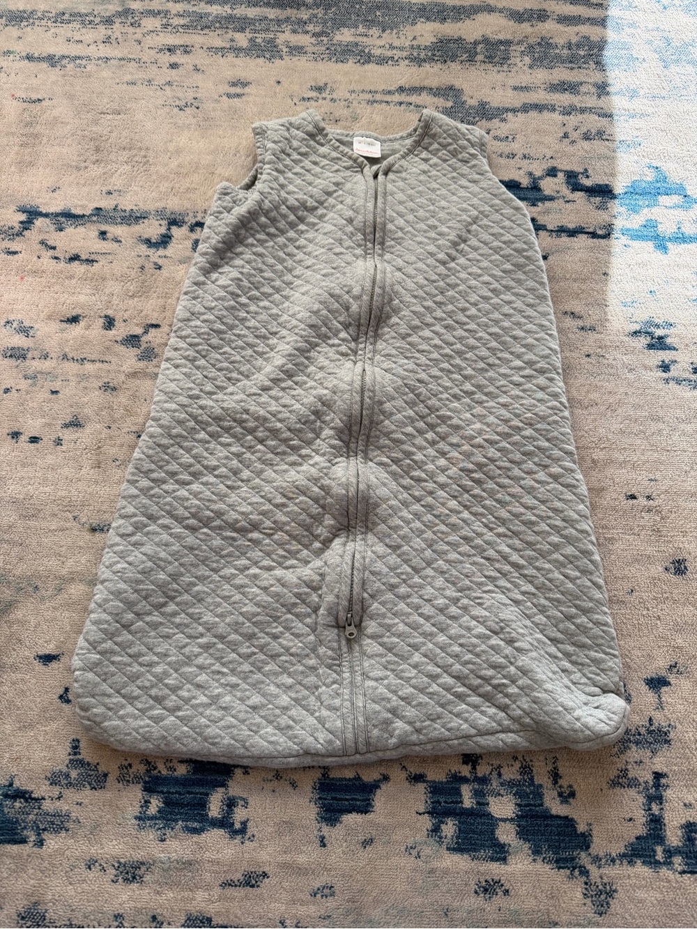 Hanna Andersson Quilted Sleep Sack in Light Heather Gray 6-18 Months